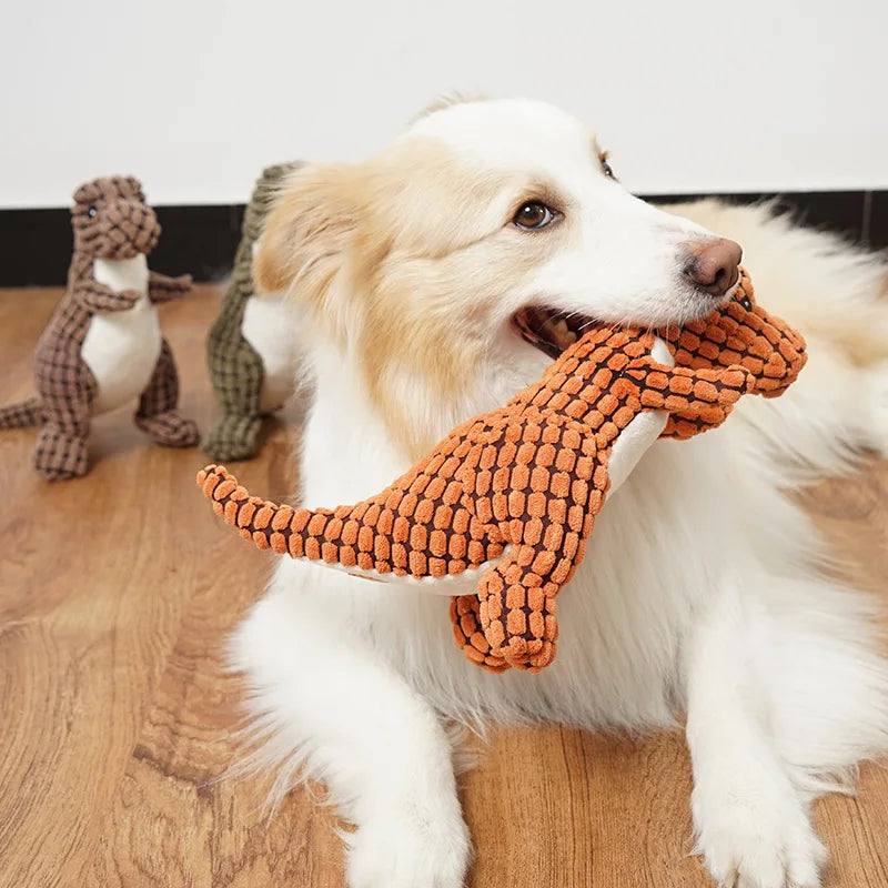 Indestructible Dino Dog Toy