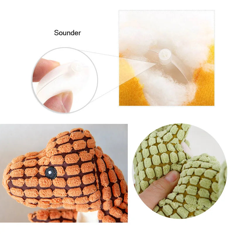 Indestructible Dino Dog Toy